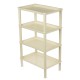 4 Layers Bathroom Storage Rack Shelf Plastic Assembles Storage Basket Rack Kitchen Living Room Organizer Landing Shelf