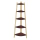 Stylish Corner Ladder Shelving Unit 5 Tier Wall Leaning Bookcase Storage Display Book Accessories Storage Stand