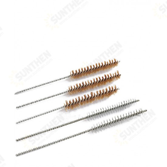 Brass Tube Cleaning Brush Wire Brush Cleaning Polishing Tool Brass Wire Brush For Pipe Tube Cylinder Bores Cleaning Tools