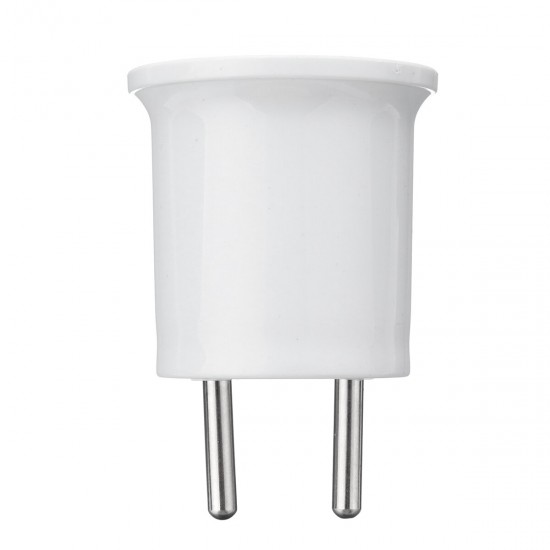 E27 Light Socket To EU/US Plug Holder Adapter Converter For Bulb Lamp