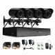 4CH AHD5 IN 1 Surveillance Camera System AHD Security Network WiFi HD Monitor Home