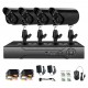 4CH AHD5 IN 1 Surveillance Camera System AHD Security Network WiFi HD Monitor Home