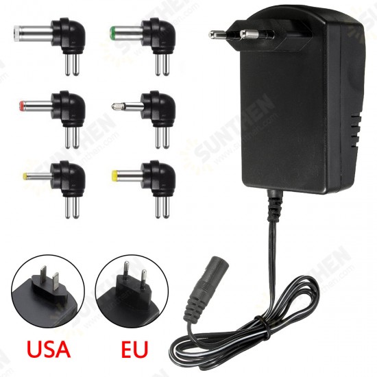 Multi Voltage Power Adapter 2500mA 3v 4.5v 6v 9v 12v DC Power Supply