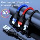 3in1 USB to USB-C/Micro USB/IP Port Cable Fast Charging Data Transmission Cable 1m For Samsung Galaxy Note20 iPad Pro MacBook Air Mi10 Huawei P40