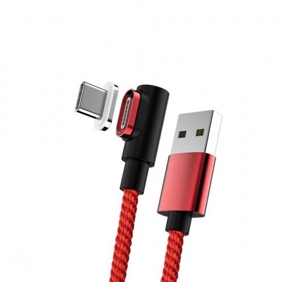 90 Degree Magnetic Type C Micro USB Data Cable Fast Charging For Mi10 9Pro Huawei P30 P40 Pro