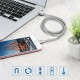 Magnetic USB to Micro USB Cable Fast Charging Data Transmission Cord Line 1m long For Samsung For Xiaom