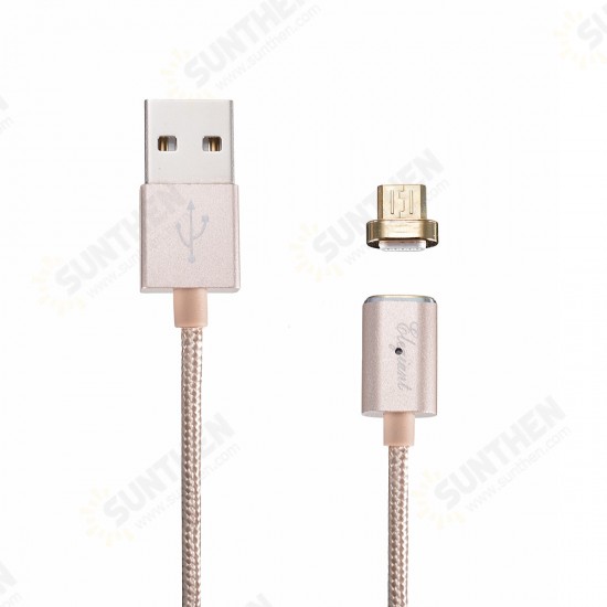 Magnetic USB to Micro USB Cable Fast Charging Data Transmission Cord Line 1m long For Samsung For Xiaom