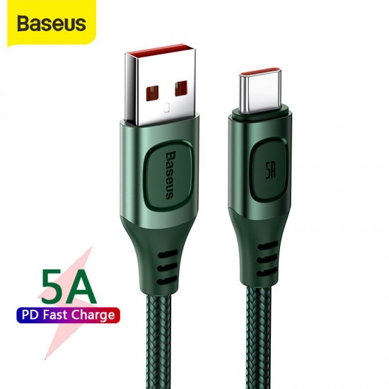 5A USB Type-C Cable Multi-protocol Conversion Support QC3.0 PD3.0 SCP FCP AFC Protocol Fast Charge Braided Nylon Data Transfer Cable