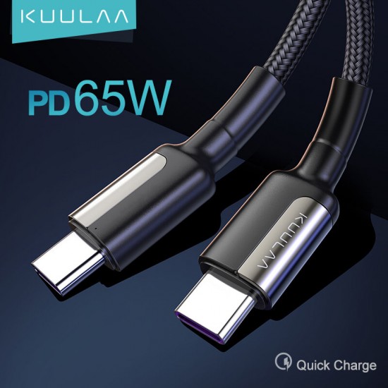60W Fast Charging USB Type-C to Type-C PD3.0 Cable Power Delivery QC3.0 Fast Charging Data Transmission Cable 1m For Samsung Xiaomi Redmi