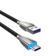 5A Type C Braided Fast Charging Data Cable 1M For Huawei Super Charge Mate 10 Pro P20