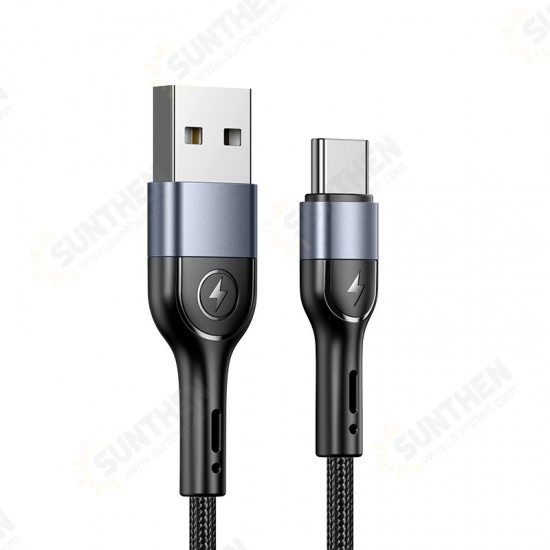 U55 Aluminum Alloy Braided Type-C Micro USB Data Cable for Samsung Galaxy Note S20 ultra S21 Huawei Mate40 OnePlus 8 Pro OPPO VIVO