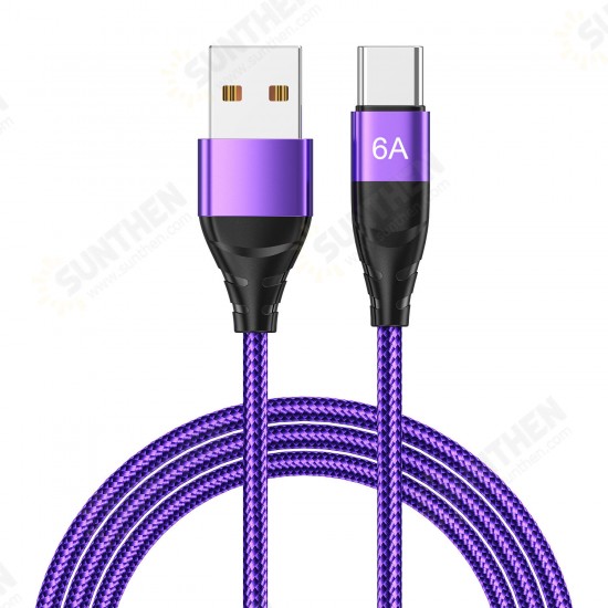 66W USB-C to USB-A Cable QC3.0 Fast Charging Data Transmission Cable 1m/2m Samsung iPad MacBook AirHuawei P50 Pro