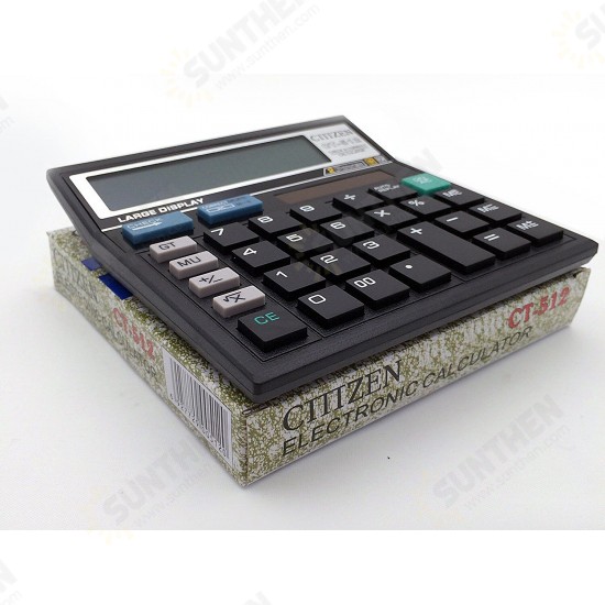 CT-512 Solar Calculator 12 Digital Calculator Black Calculator