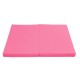 118x47x1.96inch 4 Folding Super Large Gymnastics Mat Yoga Gym Exercise Pad Pink