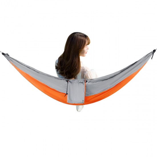 Double Person Hammock Nylon Swing Hanging Bed Outdoor Camping Travel Max Load 300kg