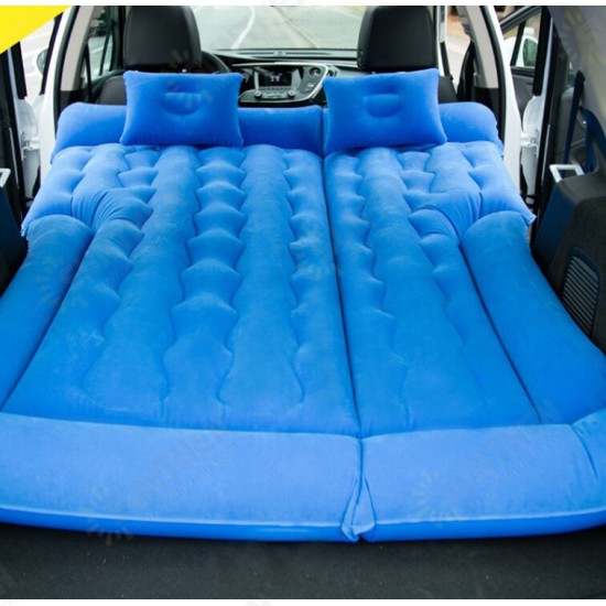 SUV Inflatable Air Mattresses Bed Portable Camping Flocking Pad Cushion Car Travel Road Travel