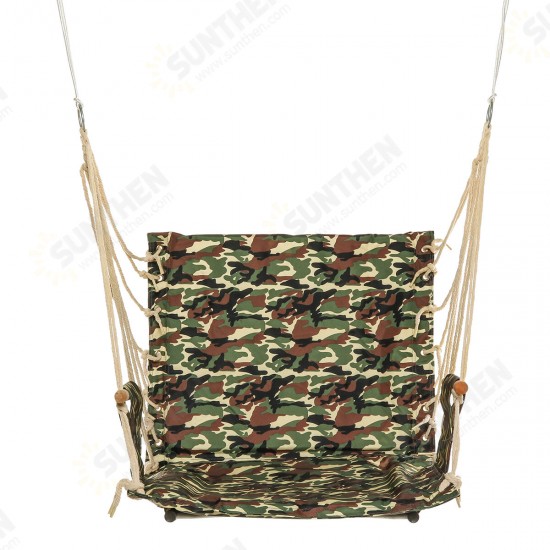 Outdoor Hanging Chair Swinging Hammock Thicken Rope Swing Seat For Home Indoor Outdoor Backyard Garden