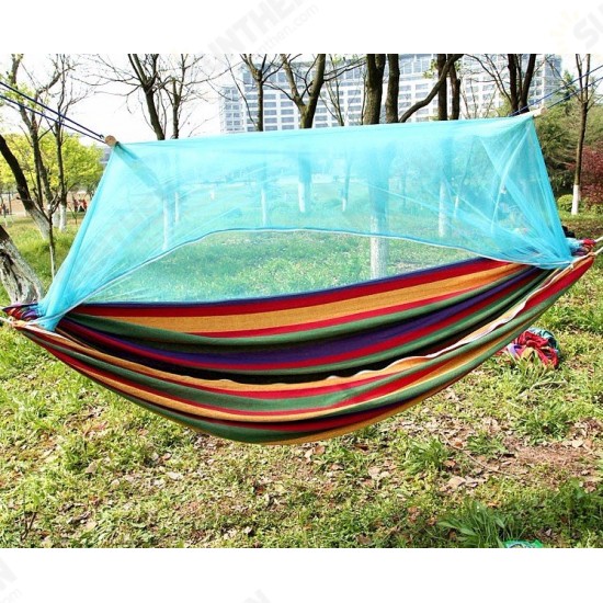 Outdoor Portable Swing Hammock Camp Patio Yard Hanging Tree Bed With Mosquito Net