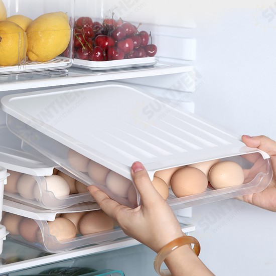 18 Grid Kitchen Egg Storage Eggs Holder Stackable Freezer Dust-proof And Portable Egg Storage Container