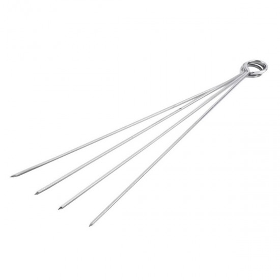 18 Pcs Tableware Stainless Steel BBQ Tools Long Fork BBQ Clip Brush Steel Stick Shovel Barbecue Cooking Tools