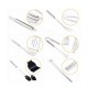 18 Pcs Tableware Stainless Steel BBQ Tools Long Fork BBQ Clip Brush Steel Stick Shovel Barbecue Cooking Tools