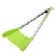 2 in 1 Stainless Steel Non Stick Heat Resistance Picnic BBQ Spatula Tongs Food Clip Outdoor Camping