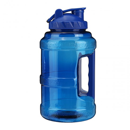 2.5L Large Capacity Sports Water Bottle with Handle PET Portable Bucket Cup Outdoor Sports Fitness Cup