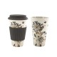 300-450ML Portable Travel Reusable Bamboo Fiber Coffee Cup Eco-Friendly Water Drinking Mug