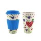 300-450ML Portable Travel Reusable Bamboo Fiber Coffee Cup Eco-Friendly Water Drinking Mug