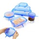 6Pcs / Set Silicone Wrap Stretch Universal Lid Camping Kitchen Vacuum Seal Suction Food Wrap Covers