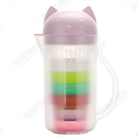 800ML Outdoor Portable Strainer Cup Water Bottle Teapot Juice Drinking Mug Kettle