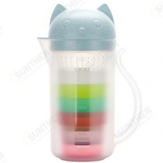 800ML Outdoor Portable Strainer Cup Water Bottle Teapot Juice Drinking Mug Kettle