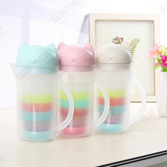 800ML Outdoor Portable Strainer Cup Water Bottle Teapot Juice Drinking Mug Kettle