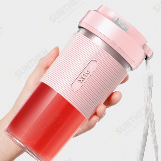 HX-BL98 50W 300ml Fruit Juicer Bottle Portable DIY USB Juicing Extracter Cup Outdoor Travel