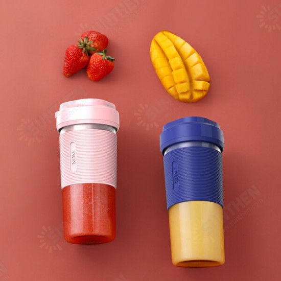 HX-BL98 50W 300ml Fruit Juicer Bottle Portable DIY USB Juicing Extracter Cup Outdoor Travel