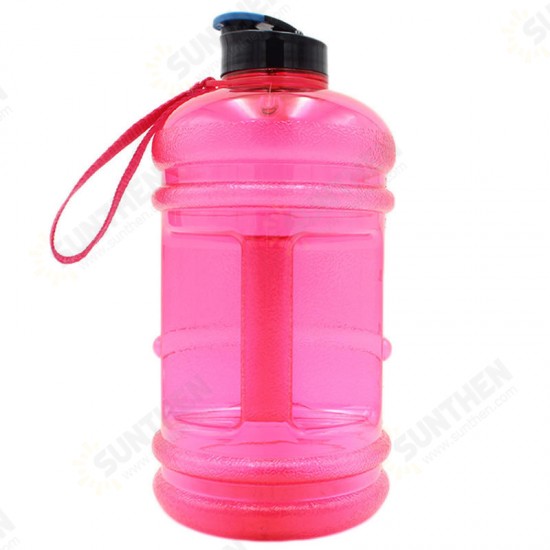 2.2L Big Large Water Bottle BPA Sport Gym Training Workout Drink Cap Kettle