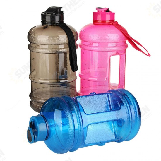 2.2L Big Large Water Bottle BPA Sport Gym Training Workout Drink Cap Kettle