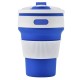 350ml Silicone Folding Cup Portable Water Coffee Mug Drinkware With Lid Camping Travel