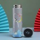 500ml Insulated Cup 304 Stainless Steel LCD Temperature Display Vacuum thermos With Tea Compartment Battery Replaceable