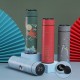 500ml Insulated Cup 304 Stainless Steel LCD Temperature Display Vacuum thermos With Tea Compartment Battery Replaceable