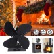 7.87*3.95 Inch 4 Blades Heat Fireplace Fan Winter Warm Heater Eco Friendly Quiet Burner Fan