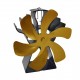 Fireplace Fan 6 Blades Heat Powered Stove Fan Top Burner Fireplace Silent Eco Heater Fan Home Efficient Heat Distribution