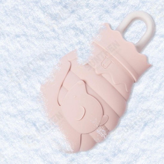 Honeypot Bear Warm Water Bag Water Injection Silicone Portable Hot Water Bottle Hand Warmer