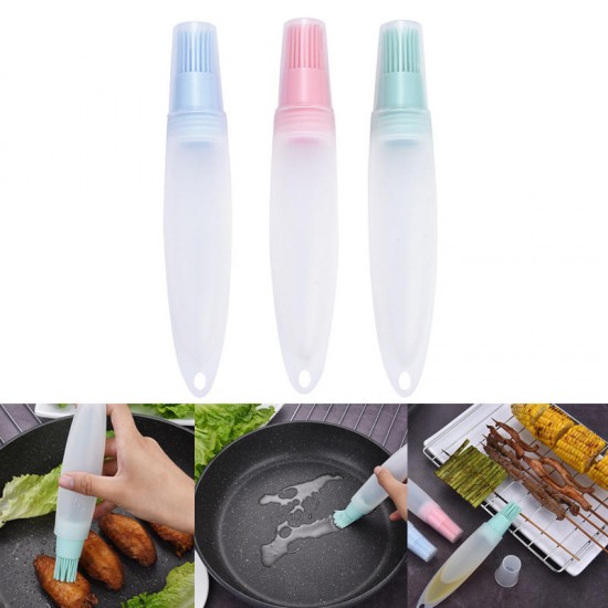 Silicone BBQ Oil Brush Temperature Resistant Cleaning Brush Barbecue Cooking Accessories