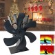 YL605 6 Blade Fireplace Fan Heat Powered Stove Fan Wood Burner Quiet Efficient Heat Distribution Fan Home Winter