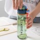 500ml BPA Water Bottle with Locking Flip-Flop Lid Leakproof Dustproof Cap Colorful Sport Water Bottle Camping Travel From