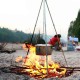 Multifunction Camping Bonfire Tripod Portable Hanging Water Jugs Bracket Detachable BBQ Cookware