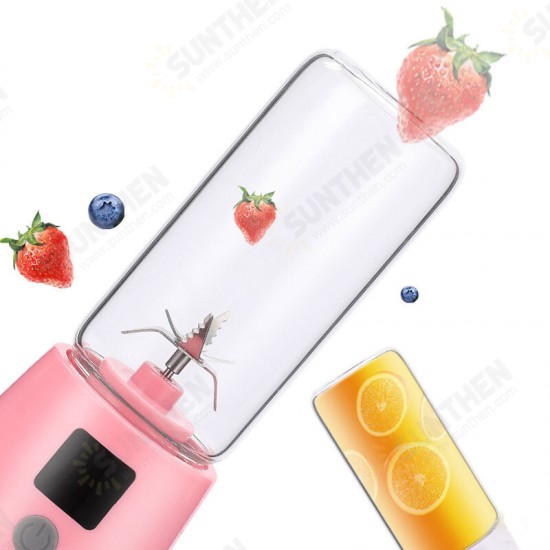 Multifunction Mini Juicer Food Milkshake Fruit Maker Machine USB Rechargeable Blender Camping Picnic