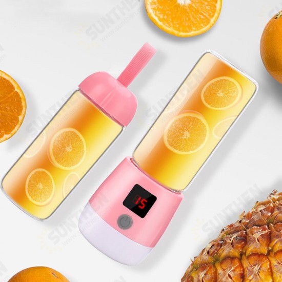 Multifunction Mini Juicer Food Milkshake Fruit Maker Machine USB Rechargeable Blender Camping Picnic