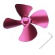 Multiple Colour Aluminum Alloy Quiet 4 Blade Fan Stove Fan Fireplace Fan Outdoor Fan